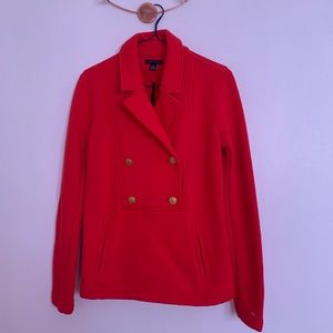 Tommy Hilfiger Red Double-breasted Peacoat (XS)